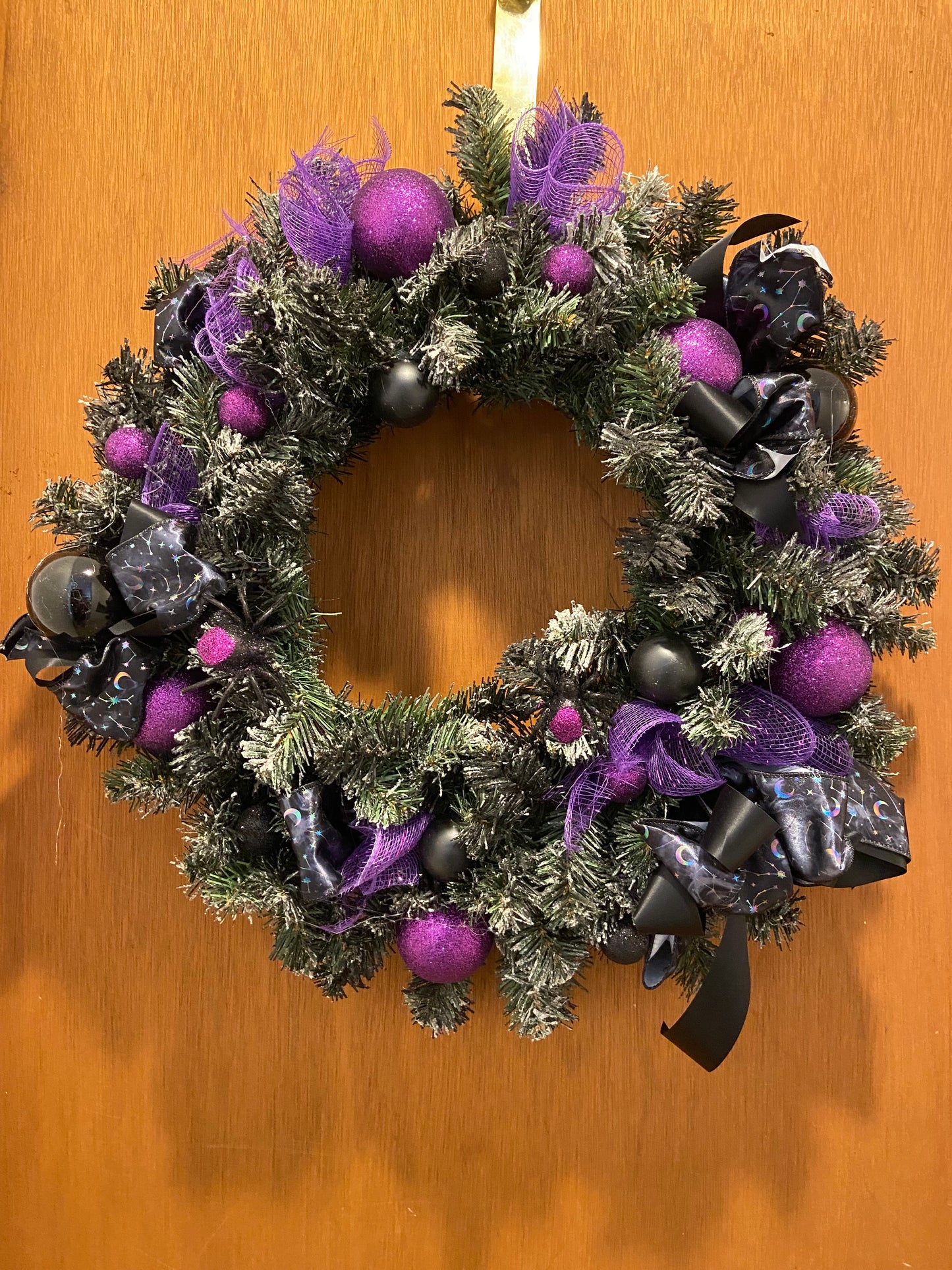 wreath purple and black