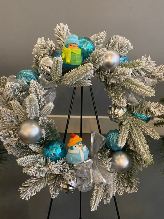 wreath  christmas birds