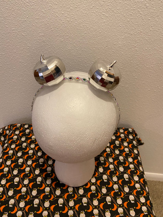 halloween silver pumpkin headband